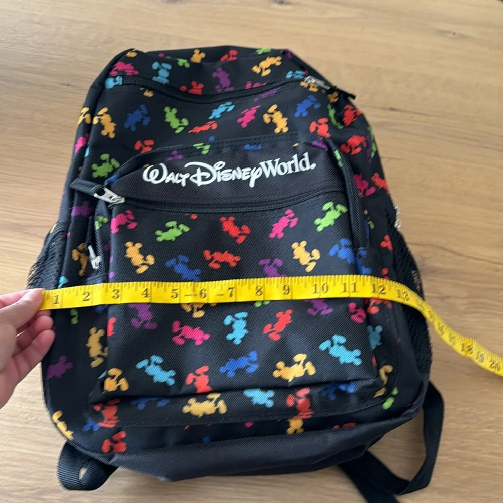 Walt Disney World Multi-Colored Mickey Mouse Silhouette Backpack